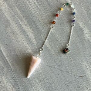 Pink opal pendulum
